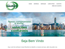 Tablet Screenshot of grupogaudium.com.br